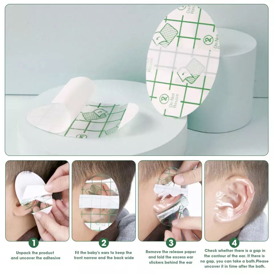 Set of 30 Disposable Waterproof Baby Ear Protector, Swimming Cover Caps, Salon Hair Dressing Dye Water Shampoo Shower Ear Care Cover, Waterproof Ear Muff Set of 30 Disposable Waterproof Baby Ear Protector, Swimming Cover Caps, Salon Hair Dressing Dye Water Shampoo Shower Ear Care Cover, Waterproof Ear Muff